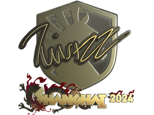 Samolepka (Twistzz zlatá Perfect World Shanghai 2024)