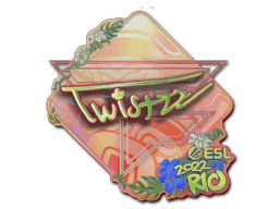 Klistermærke (Twistzz holo Rio 2022)
