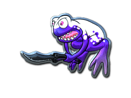 Klistermærke (Ultraviolet Poison Frog folie)
