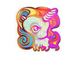 Klistermærke (Unicorn holo)