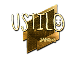 Klistermærke (USTILO guld Boston 2018)