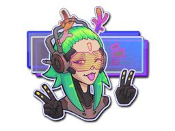 Klistermærke (V For Victory holo)