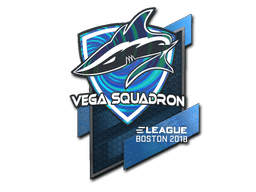 Klistermærke (Vega Squadron holo Boston 2018)