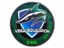 Klistermærke (Vega Squadron holo Katowice 2019)