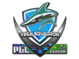Klistermærke (Vega Squadron holo Krakow 2017)