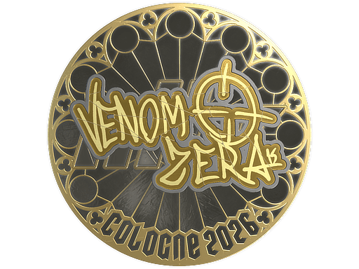 Klistermærke (venomzera guld Cologne 2026)