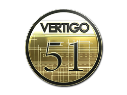 Naklejka (Vertigo złota)