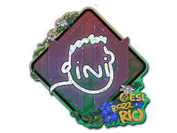 Klistermærke (VINI glitter Rio 2022)