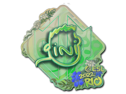 Samolepka (VINI holografická IEM Rio 2022)