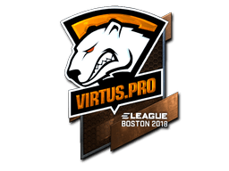 สติกเกอร์ (Virtus.Pro ฟอยล์ Boston 2018)