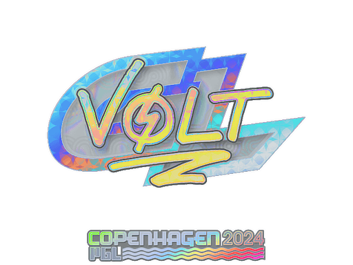 Samolepka (volt holografická PGL Copenhagen 2024)