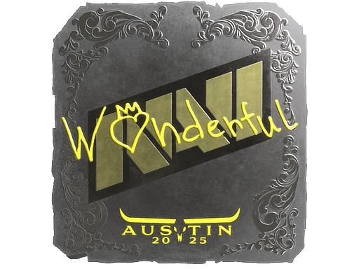 Klistermærke (w0nderful folie Austin 2025)
