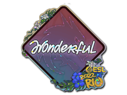 Klistermærke (w0nderful glitter Rio 2022)
