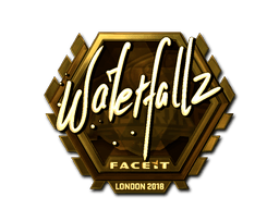 Samolepka (waterfaLLZ zlatá London 2018)