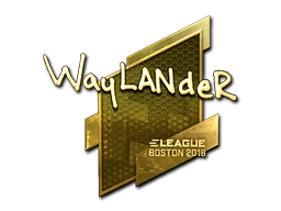 Aufkleber (wayLander Gold Boston 2018)