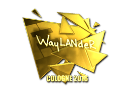 Aufkleber (wayLander Gold Köln 2016)
