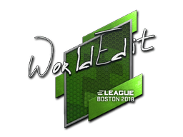 Samolepka (WorldEdit Boston 2018)
