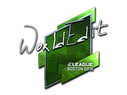 Samolepka (WorldEdit speciální Boston 2018)
