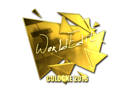 Samolepka (WorldEdit zlatá ESL Cologne 2016)