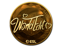 Samolepka (WorldEdit zlatá Katowice 2019)