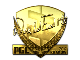 Samolepka (WorldEdit zlatá Krakow 2017)