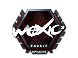 Klistermærke (woxic folie London 2018)