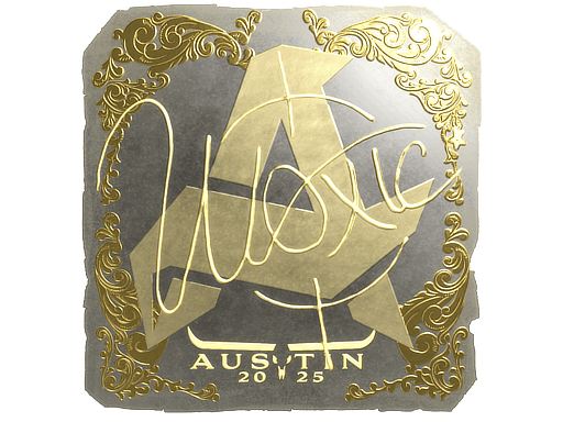 Klistermærke (woxic guld Austin 2025)