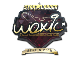 Klistermærke (woxic guld Berlin 2019)