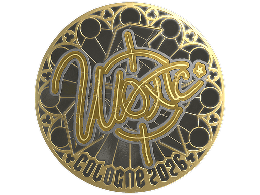 Klistermærke (woxic guld Cologne 2026)