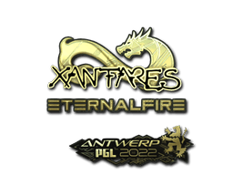 Samolepka (XANTARES zlatá PGL Antwerp 2022)