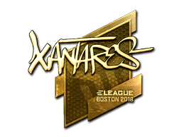 Samolepka (XANTARES zlatá Boston 2018)