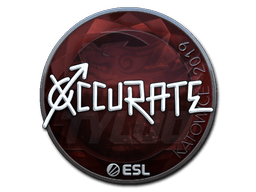 Klistermærke (xccurate folie Katowice 2019)