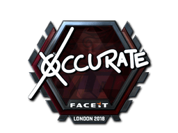 Klistermærke (xccurate folie London 2018)