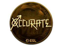 Samolepka (xccurate zlatá Katowice 2019)