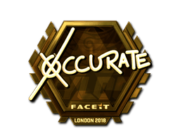 Samolepka (xccurate zlatá London 2018)