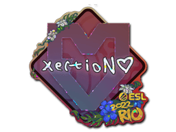 Klistermærke (xertioN glitter Rio 2022)