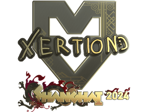 Samolepka (xertioN zlatá Perfect World Shanghai 2024)