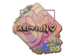 Klistermærke (xertioN holo Rio 2022)