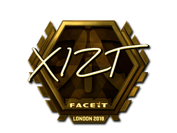 Samolepka (Xizt zlatá London 2018)