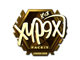 Samolepka (Xyp9x zlatá London 2018)