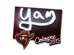 Klistermærke (yam folie Cologne 2015)