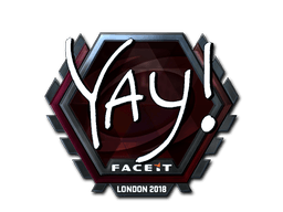 Klistermærke (yay folie London 2018)