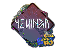 Klistermærke (YEKINDAR glitter Rio 2022)