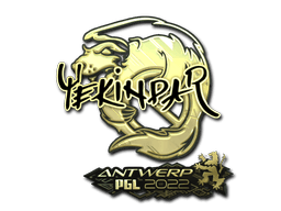 Samolepka (YEKINDAR zlatá PGL Antwerp 2022)