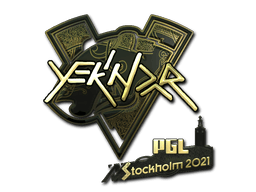 Samolepka (YEKINDAR zlatá PGL Stockholm 2021)