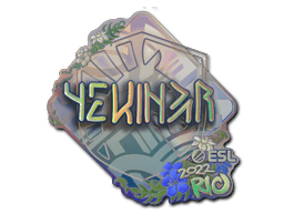 Klistermærke (YEKINDAR holo Rio 2022)