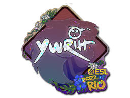 Klistermærke (yuurih glitter Rio 2022)