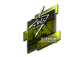 Klistermærke (Zeus folie Boston 2018)