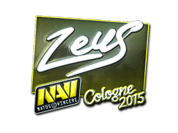 Klistermærke (Zeus folie Cologne 2015)