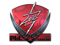 Klistermærke (Zeus folie Krakow 2017)